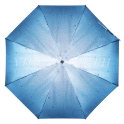 Зонт женский механика Lan 2020-5 голубой в пять сложений