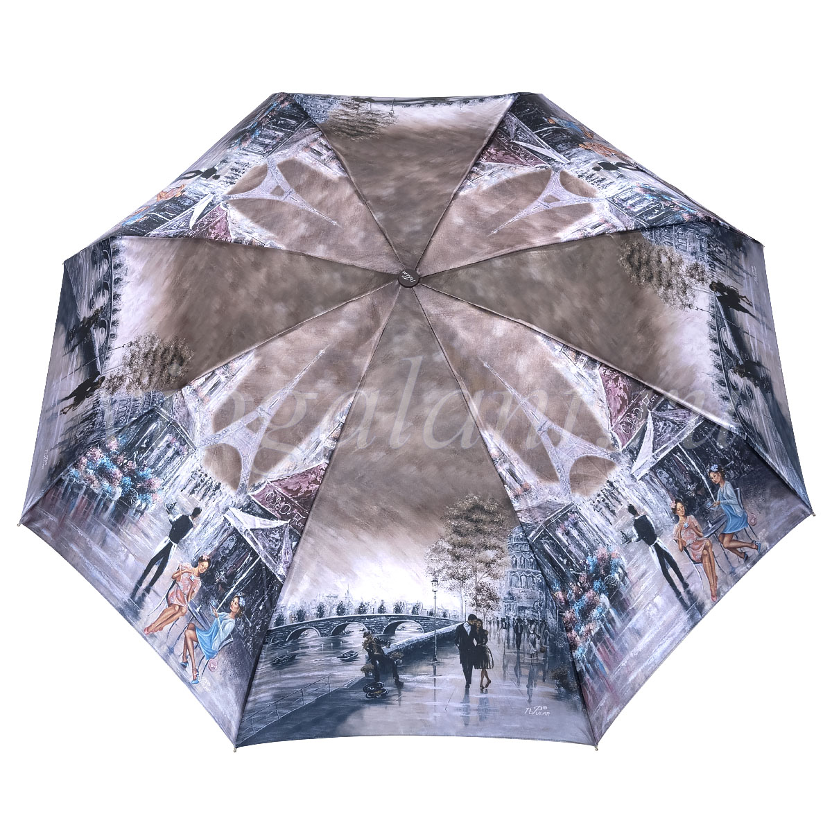 Зонт женский механика Popular 2605-5M с картинами в стиле живописи фото 3