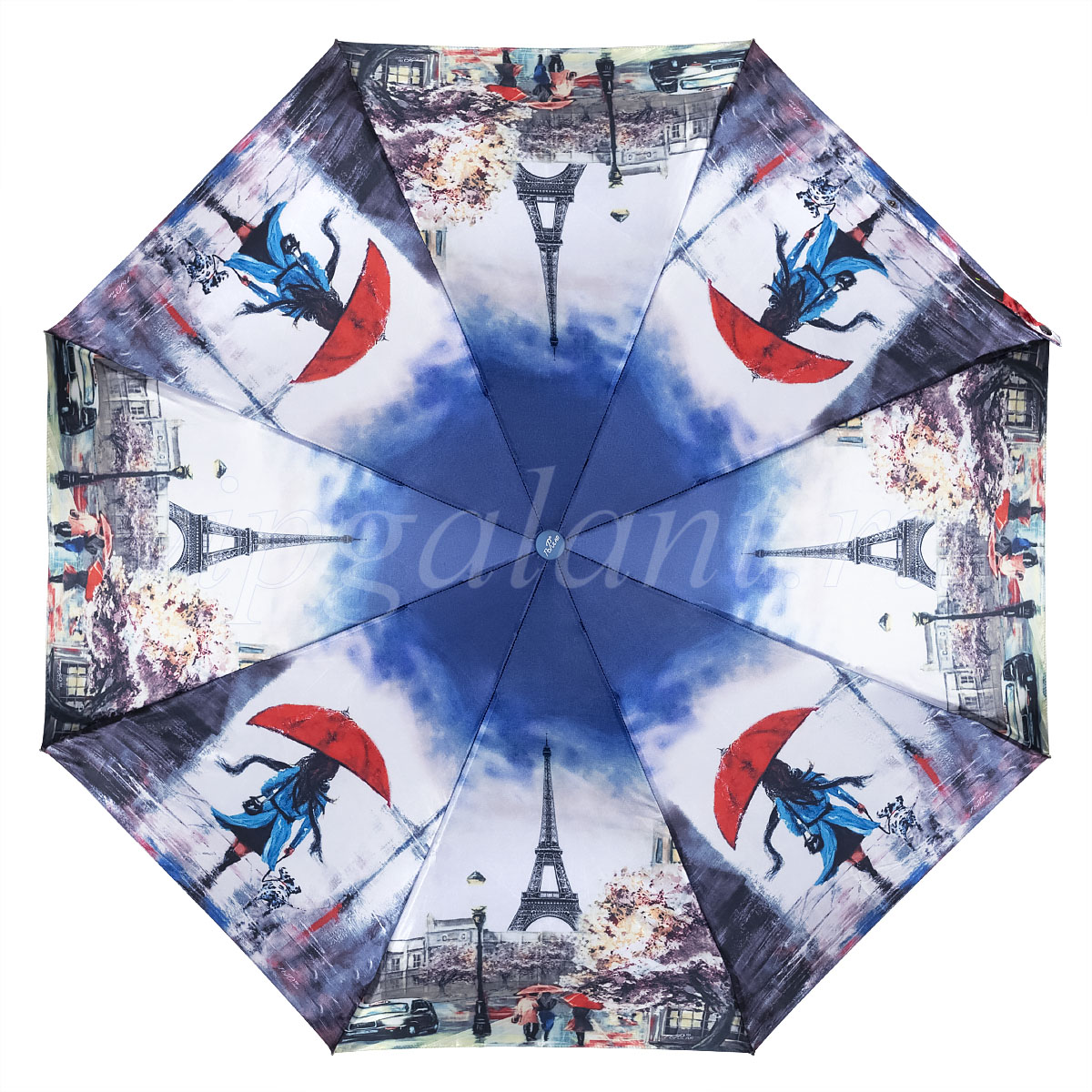 Зонт женский механика Popular 2605-5M с картинами в стиле живописи фото 5