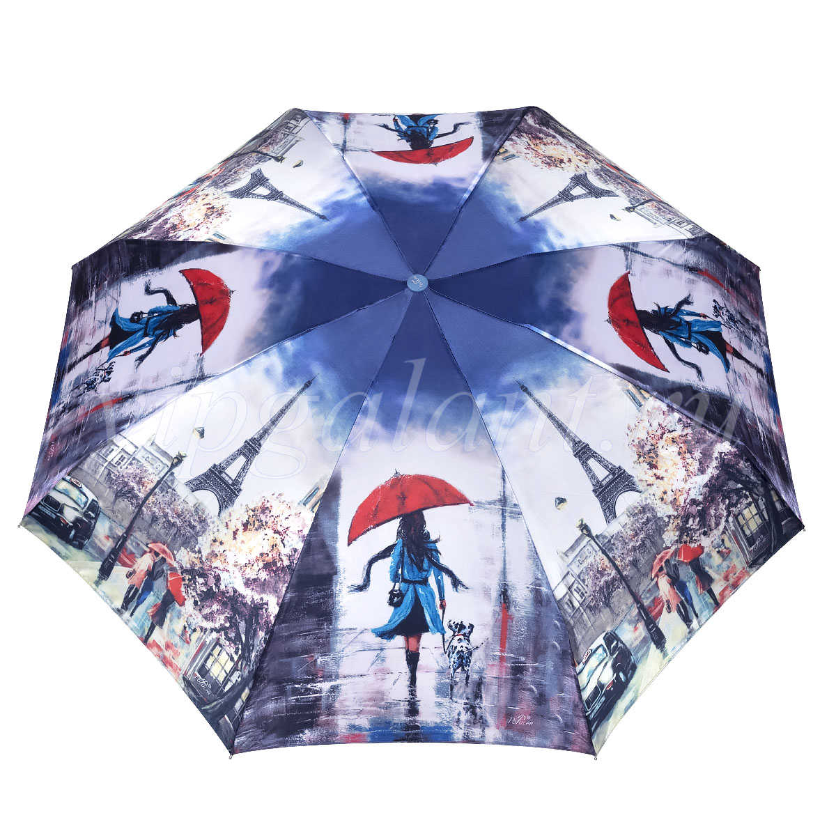 Зонт женский механика Popular 2605-5M с картинами в стиле живописи фото 6