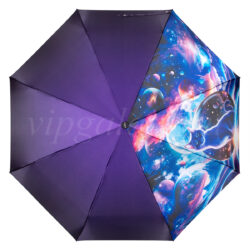 Зонтик складной фиолетовый Caplier 16000