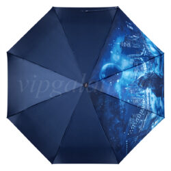 Зонтик складной синий Caplier 16000