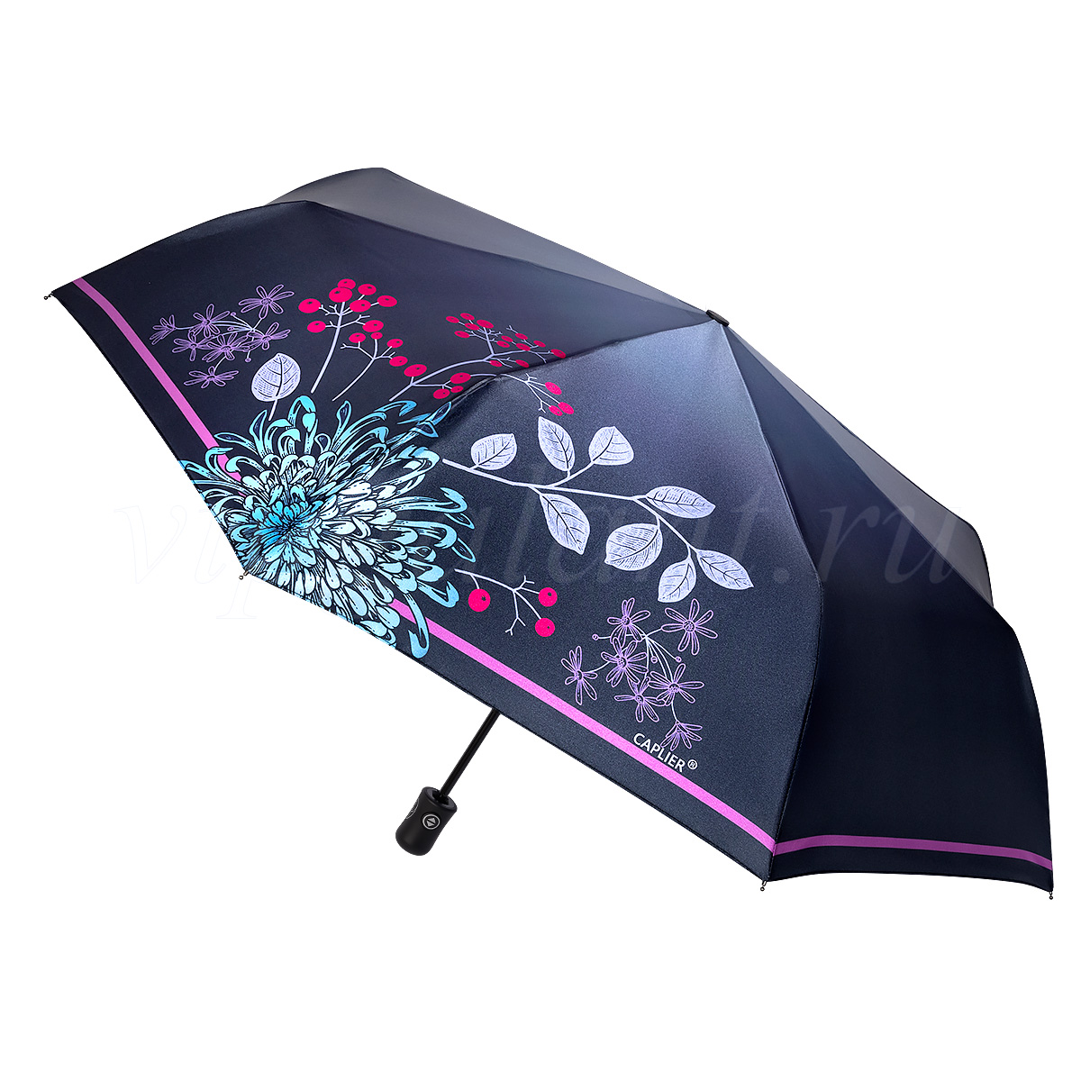 Зонт женский от дождя Caplier 3854-1 серый фото 1 Зонт женский Caplier 3854-1 серый фото 1