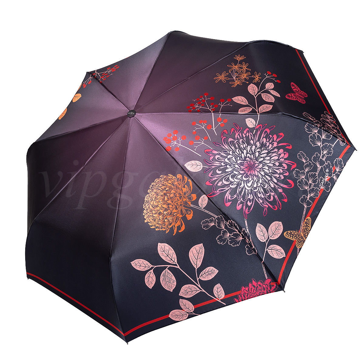 Зонт от дождя Caplier 3854-1 с цветами автоматический фото 2 Зонт от дождя Caplier 3854-1 с цветами фото 2