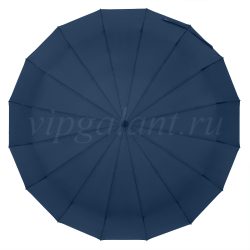 Зонт мужской от дождя синий Classica 1980 Класика с 16 фиберглассовыми спицами Зонт мужской 16 спиц синий Classica 1980