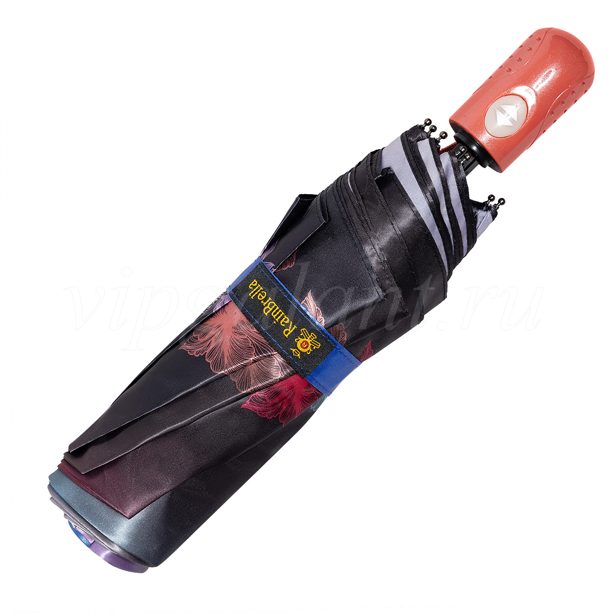 Сатиновый зонт с прямой цветной ручкой Rainbrella 3010 Зонт с прямой цветной ручкой Rainbrella 3010